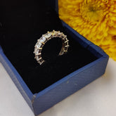 Eternal Radiance CZ Diamond Band Ring in 925 Sterling Silver